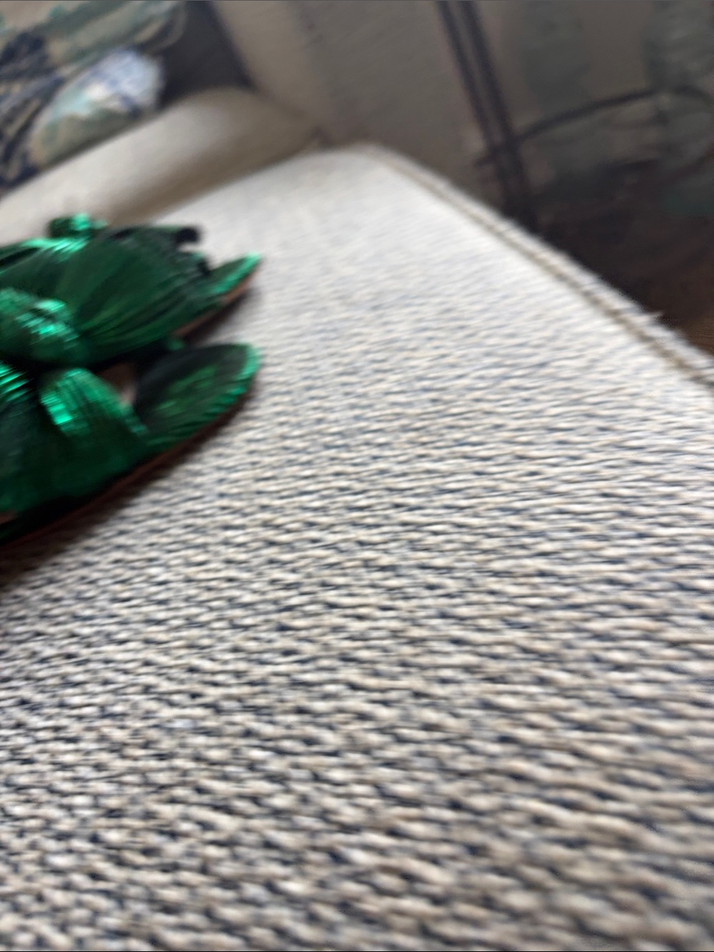 Loeffler Randall Camille Metallic Emerald Green Bow heels - Picture 3 of 7